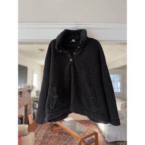 J. Crew Snap-collar sherpa sweatshirt in Polartec® fleece